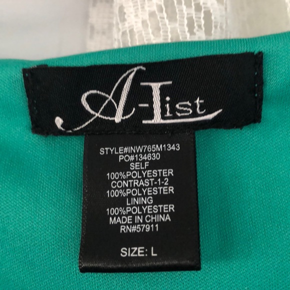 High Low Color Block A-List Dress L - Picture 5 of 5